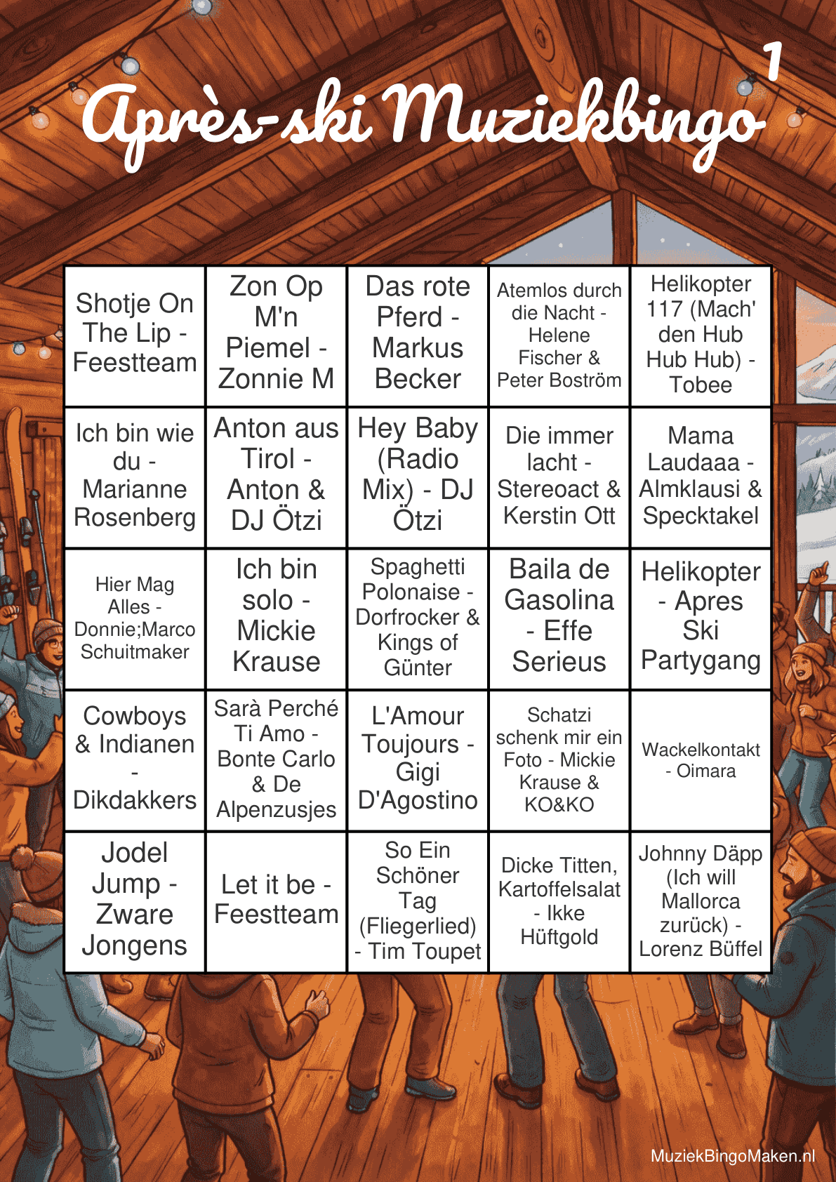 Bingo Musical Après-Ski
